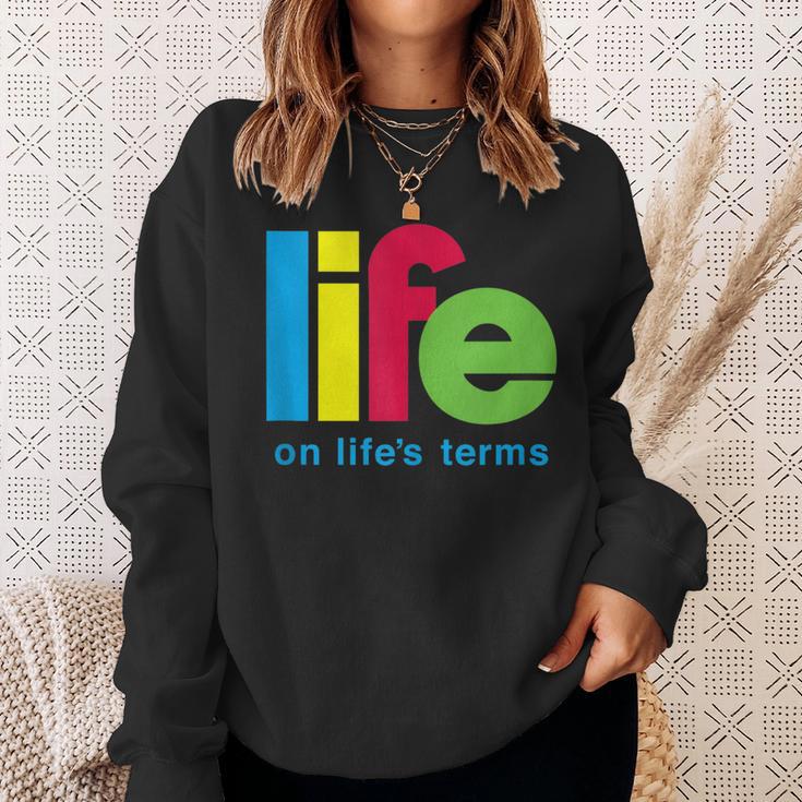 Life On Life's Terms Aa Na Sobriety Recovery Sweatshirt Gifts for Her