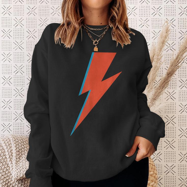 Lightning Bolt As Worn By Ziggy Rock Classic Music Sane 70S Sweatshirt Gifts for Her