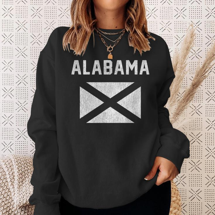 I Love Alabama Minimalist State Flag Sweatshirt Gifts for Her