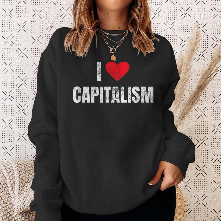 I Love Capitalism Capitalism Capitalists Sweatshirt Geschenke für Sie