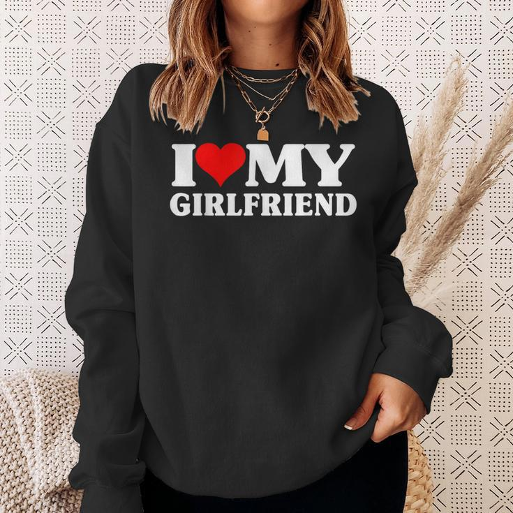 I Love My Girlfriend Matching Valentine's Day Couples Sweatshirt Gifts for Her
