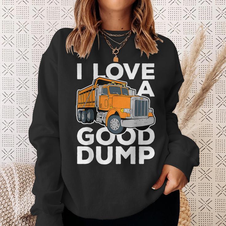 I Love A Good Dump Dump Truck Driver Sweatshirt Gifts for Her