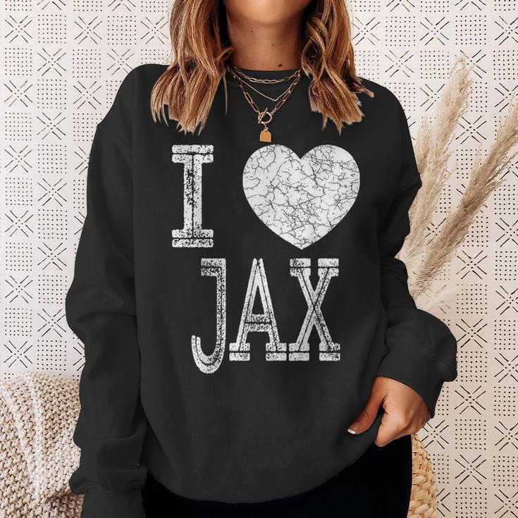 I Love Jax Valentine Boyfriend Son Boy Heart Husband Name Sweatshirt Gifts for Her