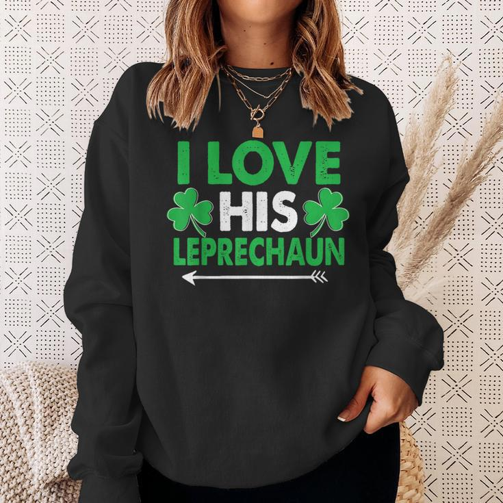 I Love His Leprechaun- St Patrick's Day Couples Sweatshirt Gifts for Her