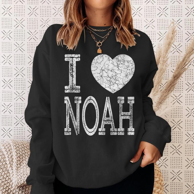 I Love Noah Valentine Boyfriend Son Husband Name Sweatshirt Gifts for Her