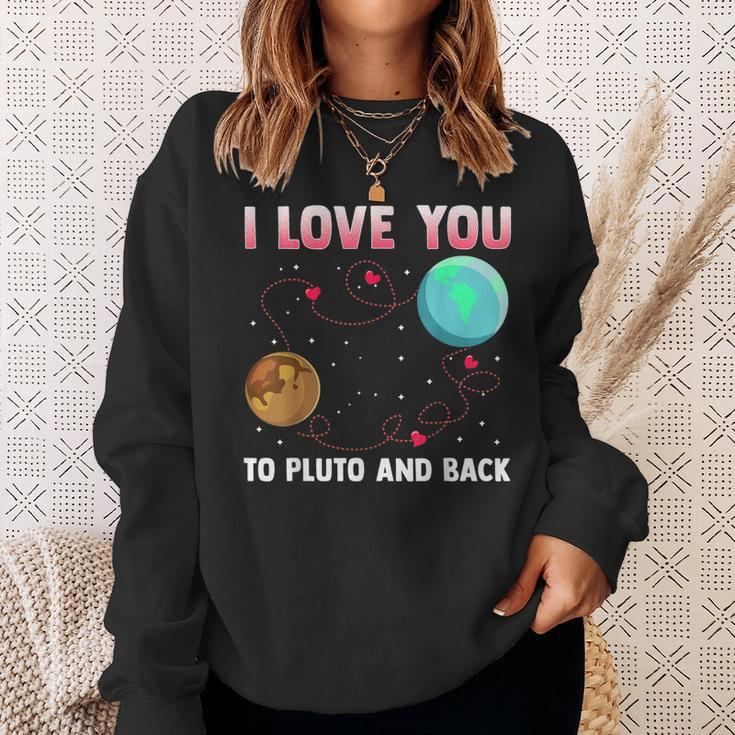 I Love You To Pluto And Back Pluto Never Forget Sweatshirt Gifts for Her