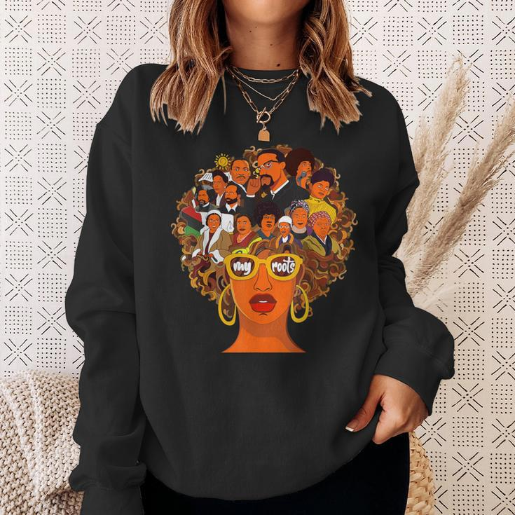 I Love My Roots Back Powerful Black History Month Dna Pride Sweatshirt Gifts for Her