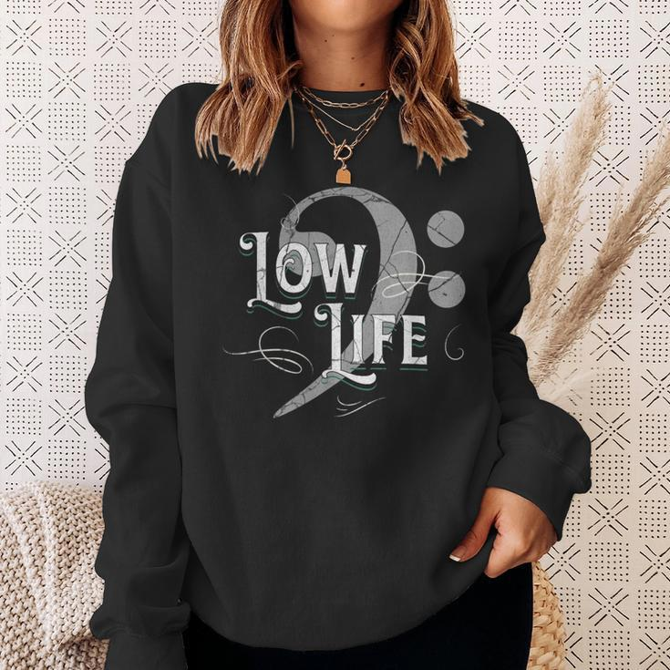 Low Life Bass Clef Marching Brass Band Music Note Sweatshirt Gifts for Her