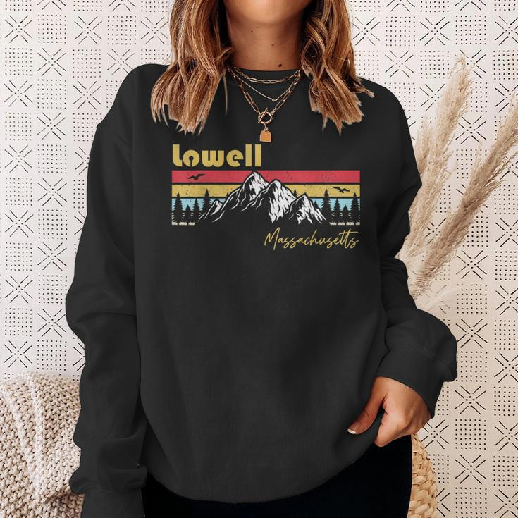 Lowell Massachusetts Roots Hometown Vintage Home State Pride Sweatshirt Gifts for Her