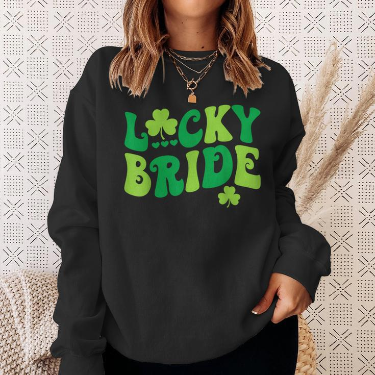 Lucky Bride Groom Couples Matching Wedding St Patrick's Day Sweatshirt Gifts for Her