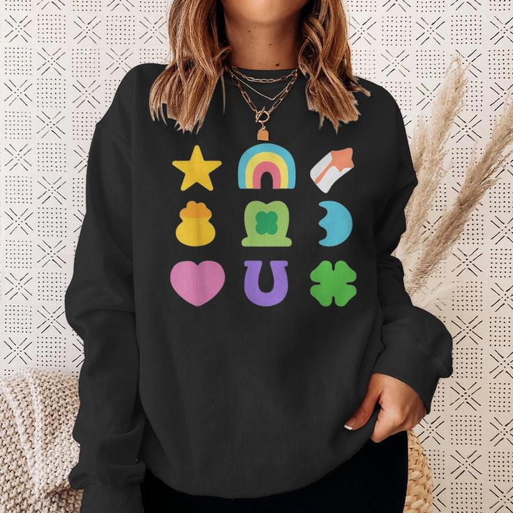 Lucky Cereal Marshmallow Shapes Magically Charms Delicious Sweatshirt Gifts for Her