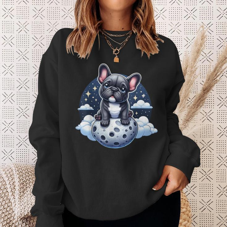 Lunar Frenchie Adventures Beyond Dog Lover French Bulldog Sweatshirt Gifts for Her