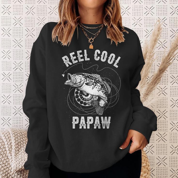 Lustige Rolle Coole Papaw Bekleidung Barsch Angeln Papa Opa Sweatshirt Geschenke für Sie