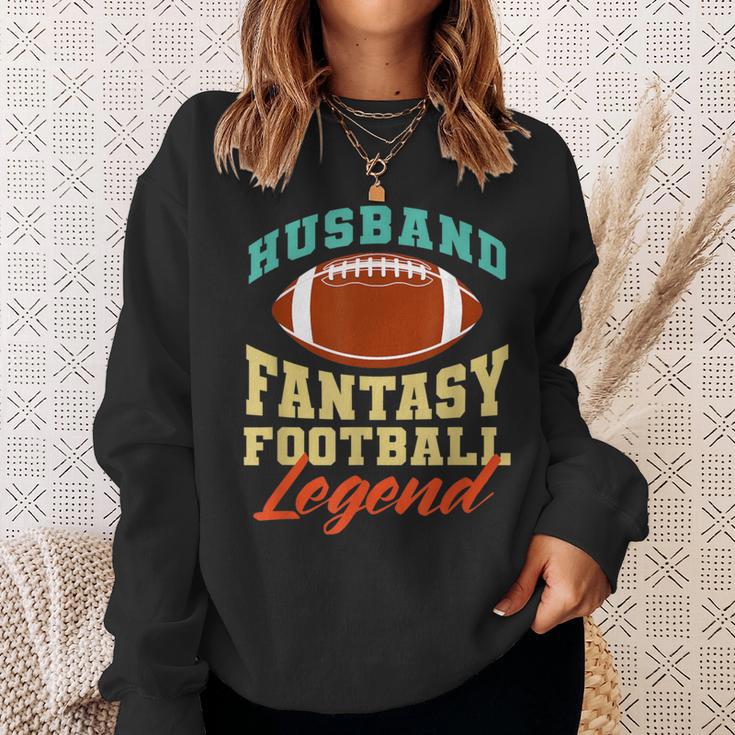 Lustiger Ehemann Papa Fantasy Football Legend Sweatshirt Geschenke für Sie