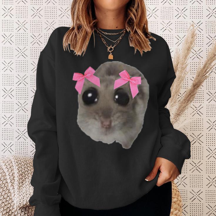 Lustiges Hamster Hamsti Dame Meme Sweatshirt Geschenke für Sie