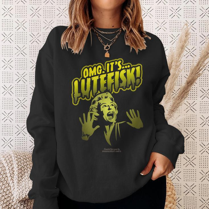 Lutefisk Horror Movie Lutefisk Sweatshirt Gifts for Her