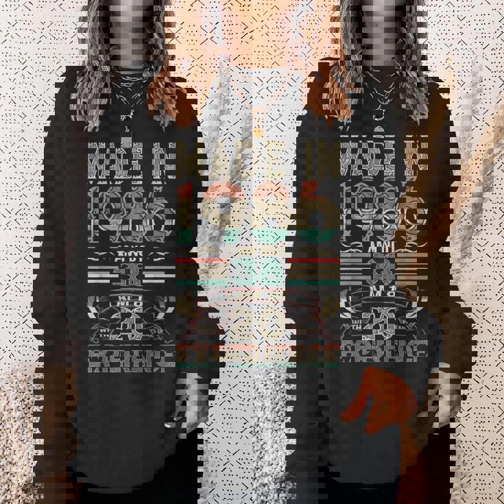 Made In 1986 I Am Not 38 I Am 18 With 20 Years Of Experience Sweatshirt Gifts for Her