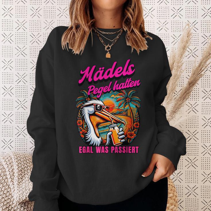 Mädels Pegel Halten Mallorca Party Sweatshirt Geschenke für Sie