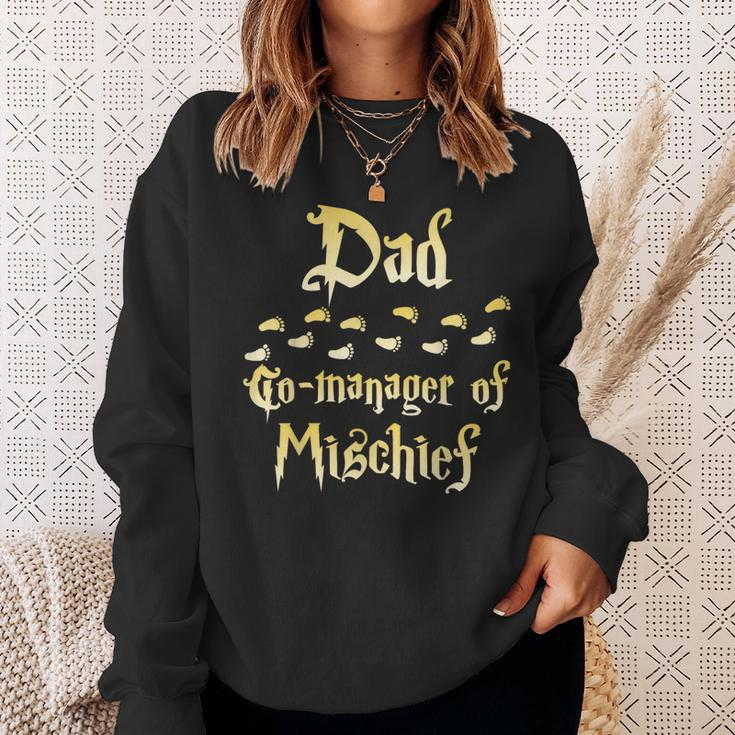 Magical Dad Manager Of Mischief Matching Family Birthday Sweatshirt Gifts for Her