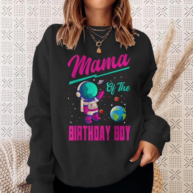 Mama Of The Birthday Boy Space Party Planet Astronaut Bday Sweatshirt Gifts for Her