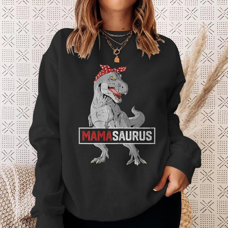 MamasaurusRex Birthday Dinosaur Mommy Family Matching Sweatshirt Gifts for Her