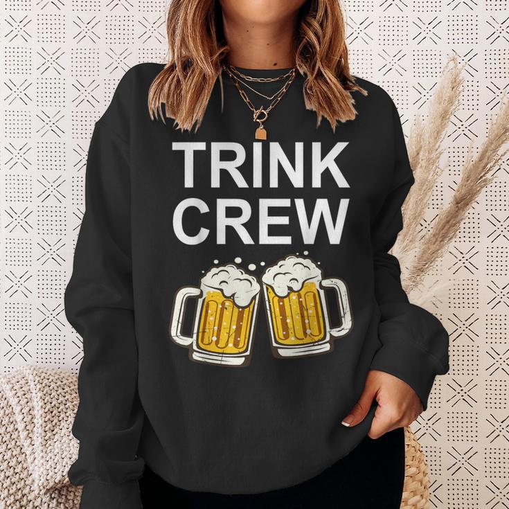 Männertag Outfit Saufen Trink Crew Bier Sauf Gruppen Sweatshirt Geschenke für Sie