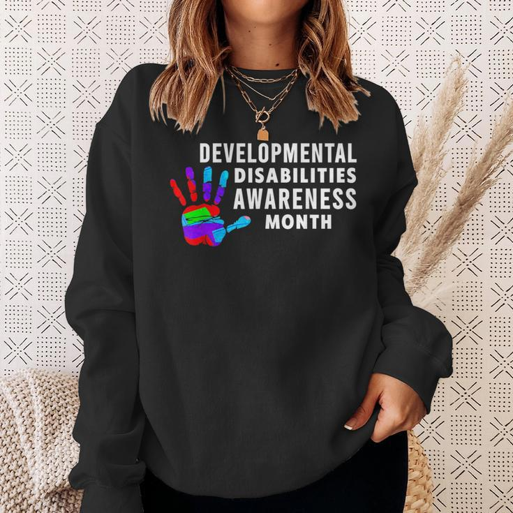 March Is Developmental Disabilities Awareness Month Sweatshirt Gifts for Her