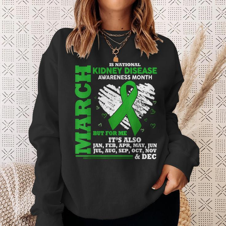 March Is National Kidney Disease Awareness Month Sweatshirt Gifts for Her