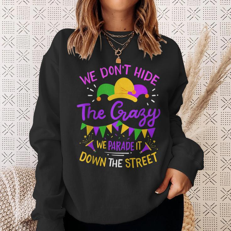Mardi Gras Street Parade Party Sweatshirt Gifts for Her
