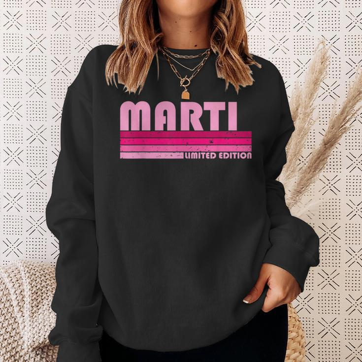Marti Name Personalized Retro Vintage 80S 90S Birthday Sweatshirt Gifts for Her