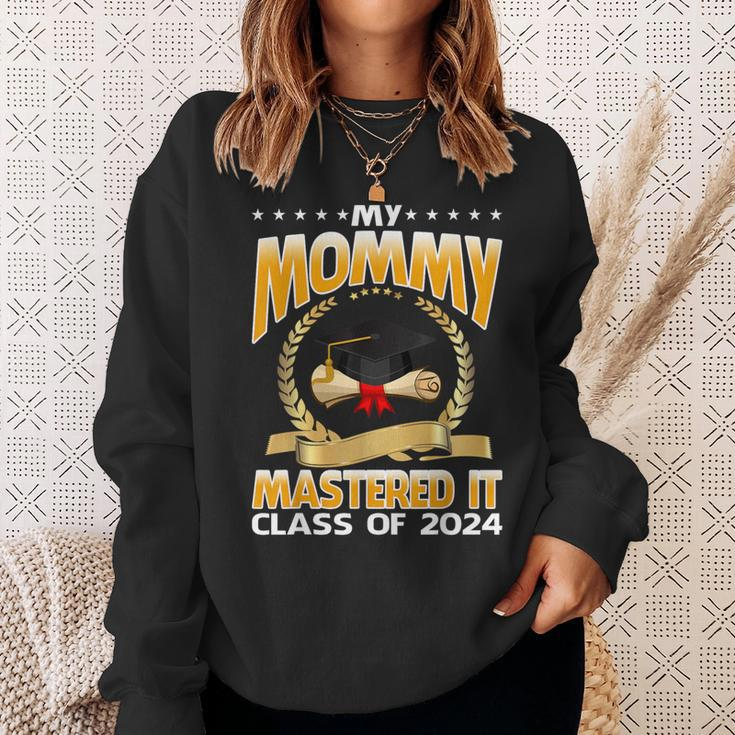 Masters Graduation My Mommy Mastered It Class Of 2024 Sweatshirt Gifts for Her