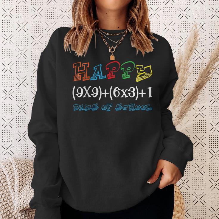 Math Equation Nerdy Geeky Cute 100Th Days Of School Sweatshirt Gifts for Her