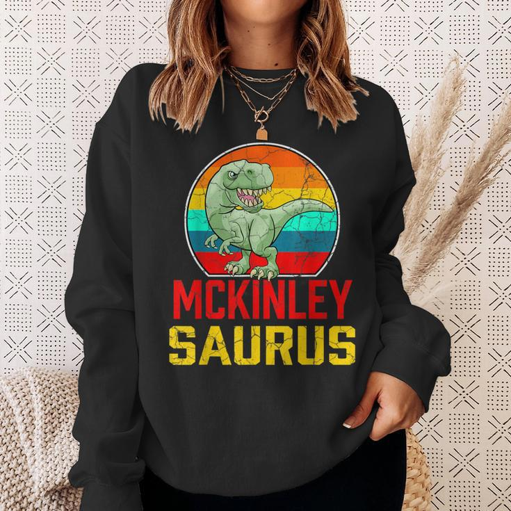 Mckinley Saurus Family Reunion Last Name Team Custom Sweatshirt Gifts for Her