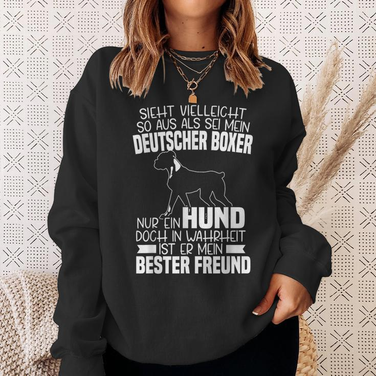 Mein Deutscher Boxer Ist Mein Beste Freund Boxer Dog Sweatshirt Geschenke für Sie