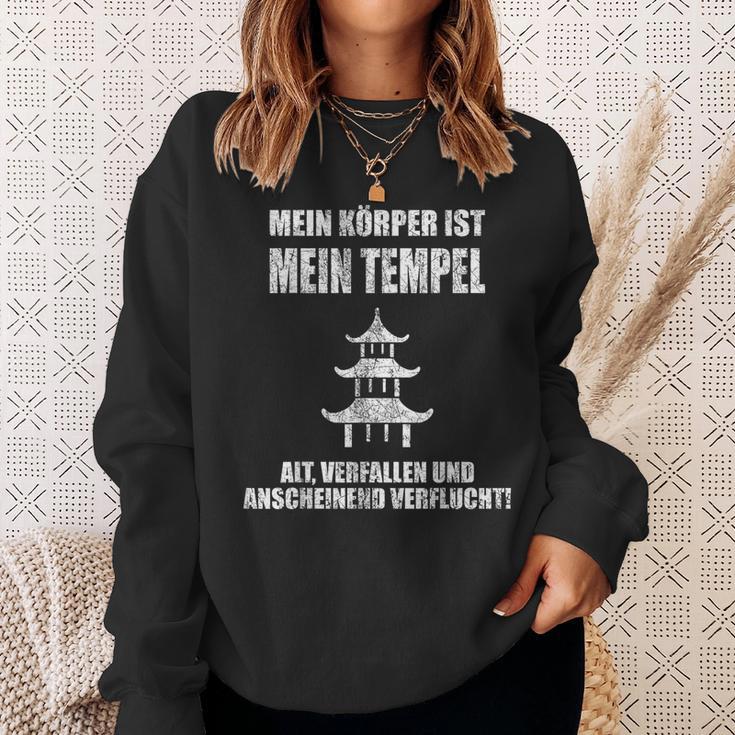 Mein Körper Ist Mein Temple Alt Ferrucht Sweatshirt Geschenke für Sie