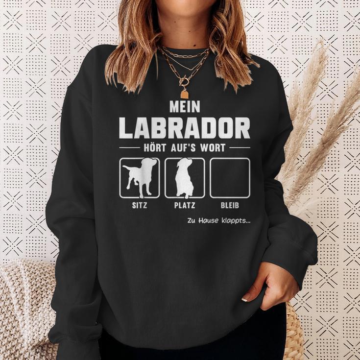 Mein Labrador Hört Auf S Wort German Language Black Sweatshirt Geschenke für Sie