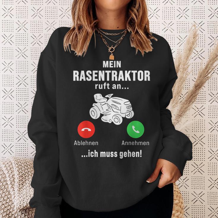 Mein Rasentraktor Ruft An Ich Muss Gehen Gardening Sweatshirt Geschenke für Sie