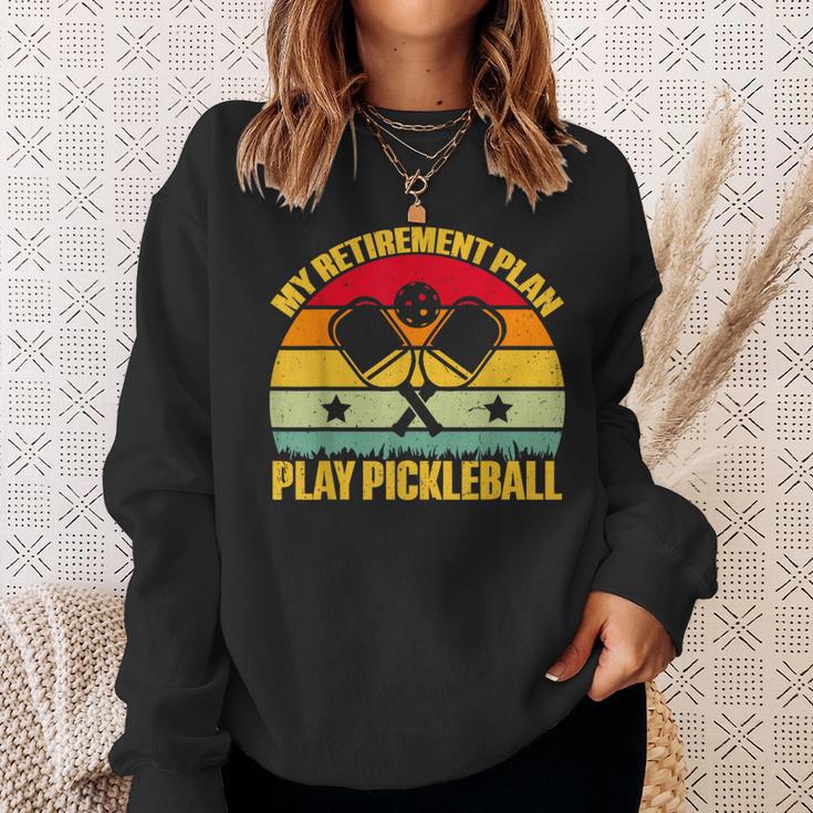 Meine Altersvorsorge Spielen Sie Pickleball Paddleball Player Lustig Sweatshirt Geschenke für Sie