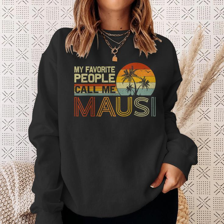 Meine Lieblingsmenschennen Mich Mausiintage Retro Mausi Sweatshirt Geschenke für Sie