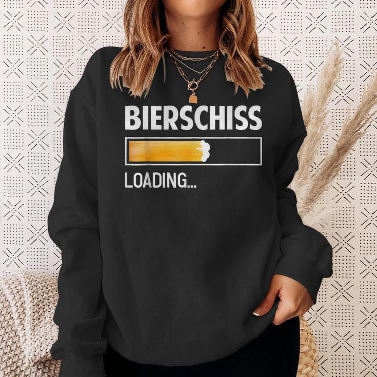 Men's Bierschiss Saufen Bier Malle Witz Saying Black Sweatshirt Geschenke für Sie