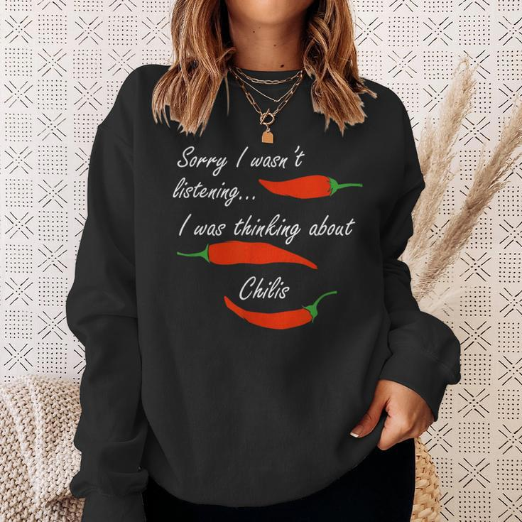 Mexican Food Chilis Saying Pepper Sweatshirt Gifts for Her