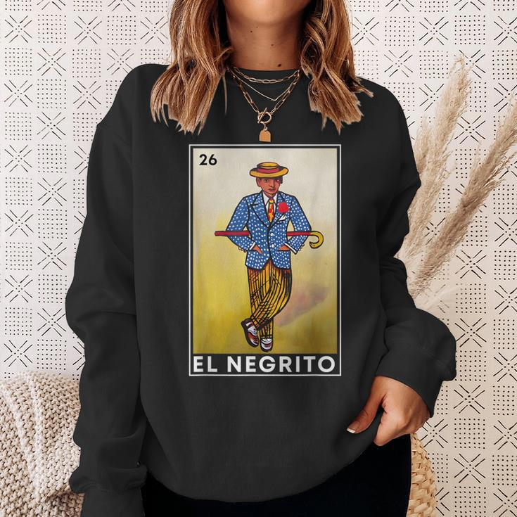 Mexican Lottery Cards Lotto Mexicana Bingo Loto El Negrito Sweatshirt Gifts for Her