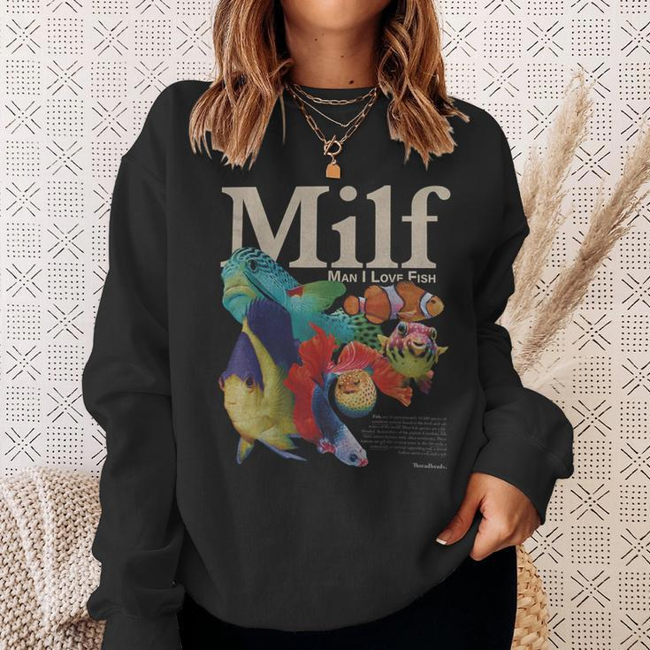 Milf Man I Love Fish Sweatshirt Gifts for Her