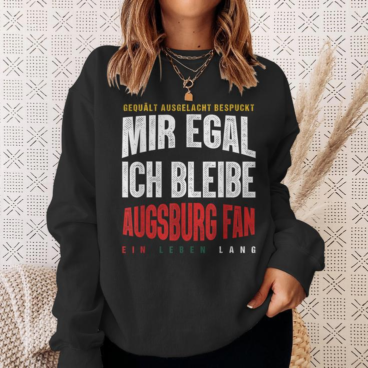 Mir Egal Ich Bleibe Augsburg Fan Football Fan Club Sweatshirt Geschenke für Sie