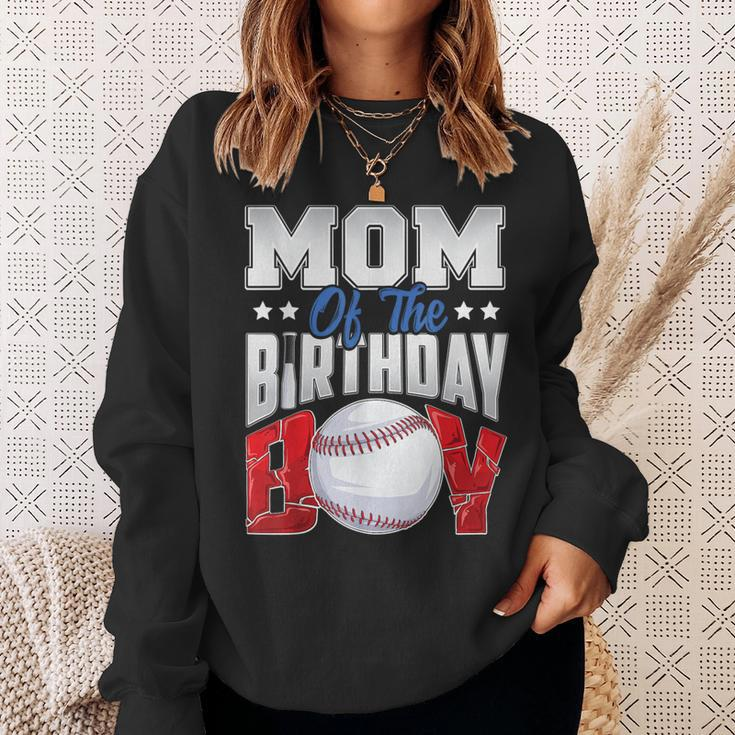 Mom Baseball Birthday Boy Family Baller B-Day Party Sweatshirt Gifts for Her