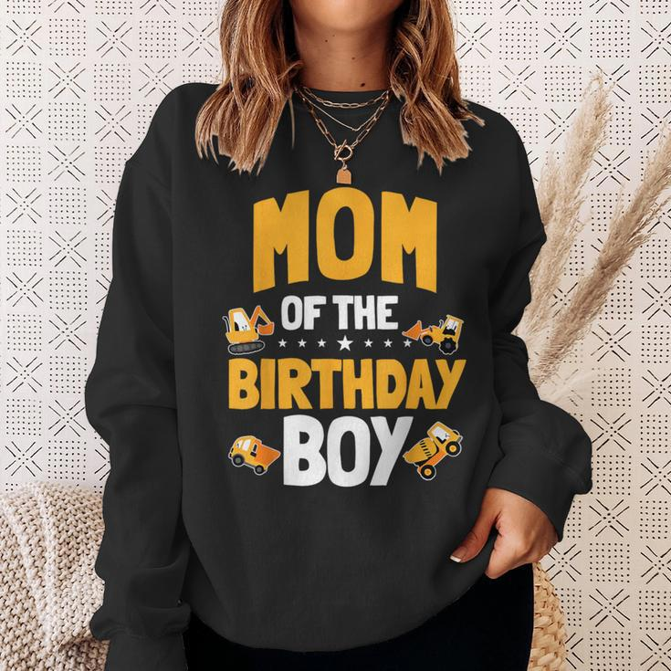 Mom Of The Birthday Boy Construction Worker Bday Party Sweatshirt Gifts for Her