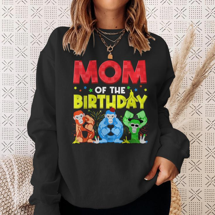Mom And Dad Birthday Boy Gorilla Game Family Matching Sweatshirt Gifts for Her