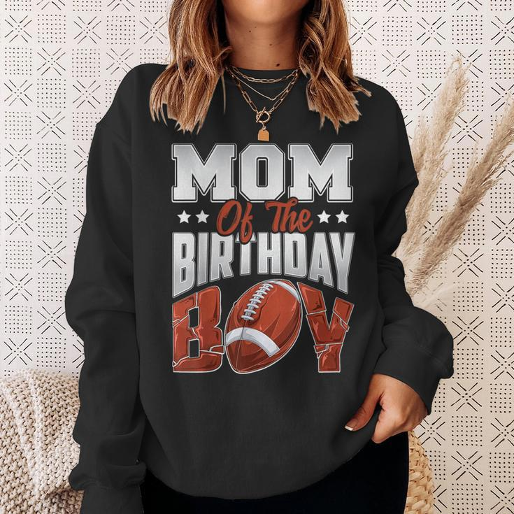 Mom Football Birthday Boy Family Baller B-Day Party Sweatshirt Gifts for Her