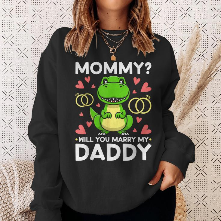 Mommy Will You Marry My Daddy Engagement Wedding Proposal Sweatshirt Gifts for Her