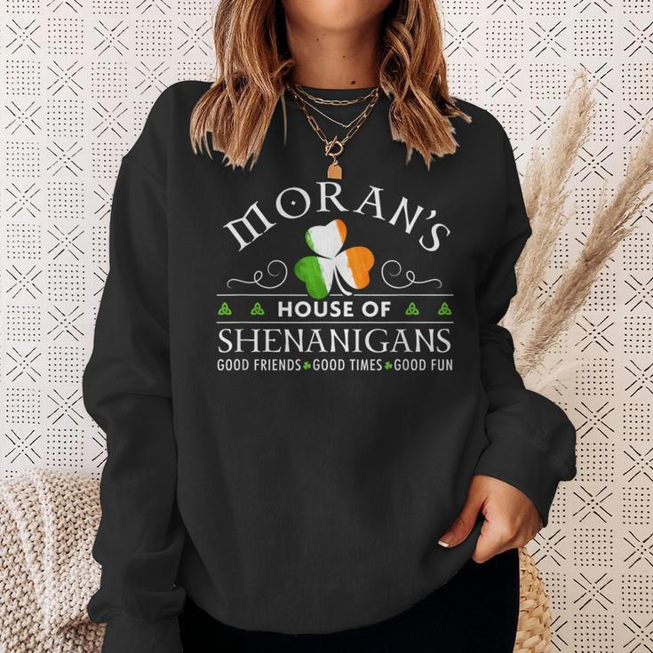 Moran House Of Shenanigans Irish Family Name Sweatshirt Gifts for Her